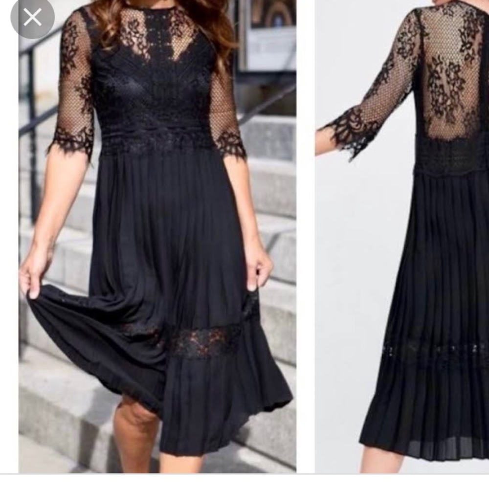 Zara midi lace dress